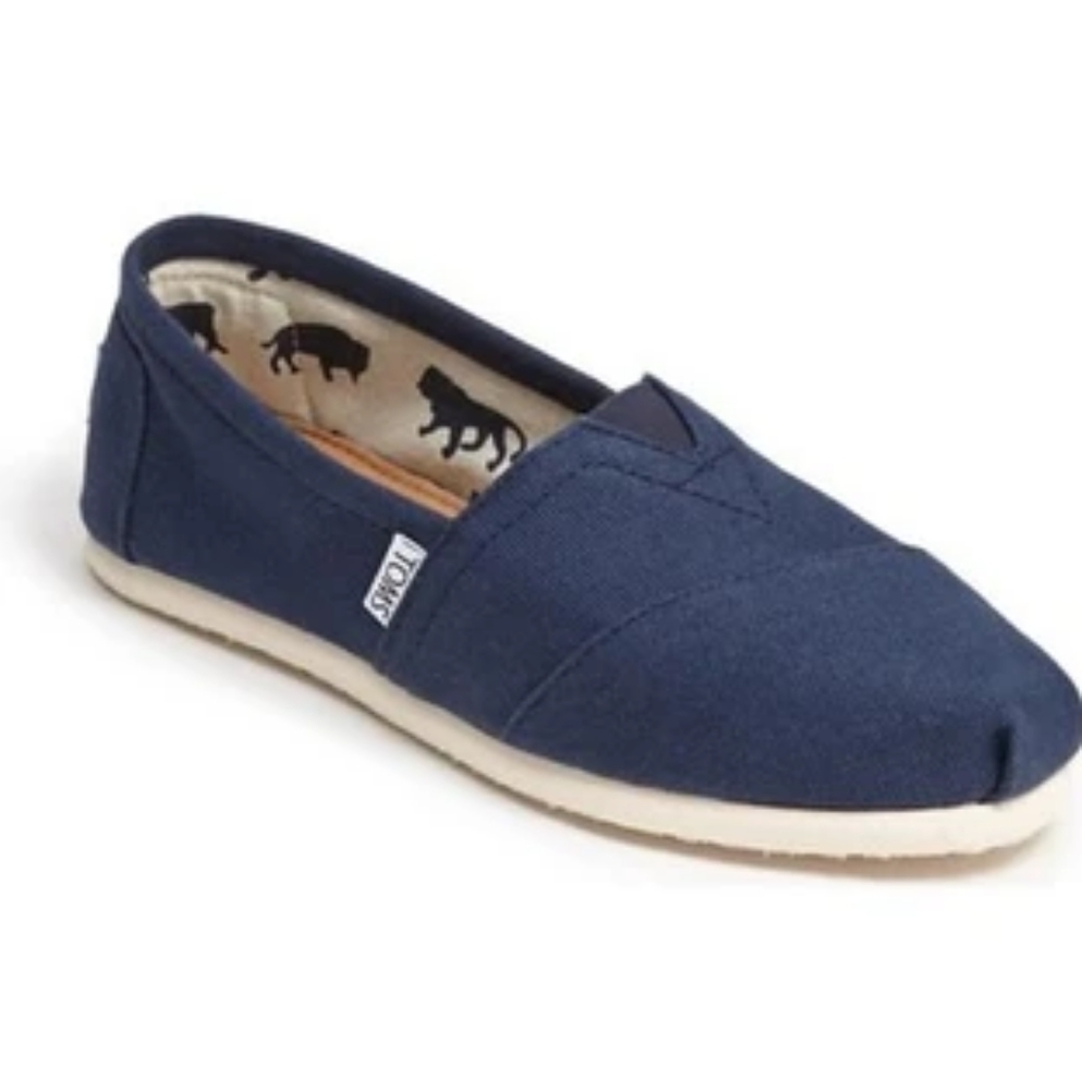 NIB Men's Navy Canvas Original Toms